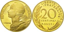 World Coins - Coin, France, Marianne, 20 Centimes, 2001, Paris, , Aluminum-Bronze
