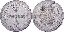 World Coins - Lordship of Béarn, Henri II, 1/4 Ecu, 1585, Pau, Silver,