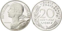 World Coins - Coin, France, 20 Centimes, 1981, , Silver, KM:P693, Gadoury:56.P2