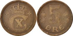 World Coins - Coin, Denmark, Christian X, 5 Öre, 1917, Copenhagen, , Bronze