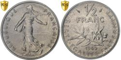 World Coins - France, 1/2 Franc, Semeuse, 1980, Paris, Nickel, PCGS, , Gadoury:429