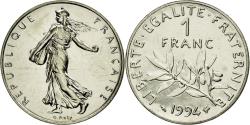 World Coins - Coin, France, Semeuse, Franc, 1994, , Nickel, KM:925.1, Gadoury:474