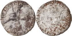 World Coins - Coin, France, Henri III, 1/4 Ecu, 1585, Nantes, , Silver, Duplessy:1133