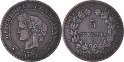 World Coins - Coin, France, Cérès, 5 Centimes, 1876, Bordeaux, , Bronze, KM:821.2