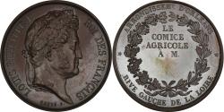 World Coins - France, Medal, Louis-Philippe, Comice Agricole d'Orléans, Caqué,