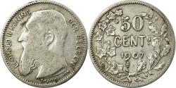 World Coins - Coin, Belgium, 50 Centimes, 1907, , Silver, KM:61.1