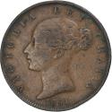 World Coins - Great Britain, Victoria, 1/2 Penny, 1851, , Copper, KM:726