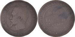 World Coins - Coin, France, 10 Centimes, 1853, Lille, , Bronze, KM:M24, Gadoury:249c