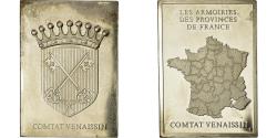 World Coins - France, Medal, Les Armoiries des Provinces de France, Comtat Venaissin, 1976