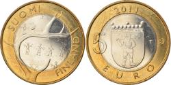World Coins - Finland, 5 Euro, 2011, Vantaa, , Bi-Metallic, KM:170