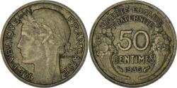 World Coins - France, Morlon, 50 Centimes, 1936, Paris, , Aluminum-Bronze, KM:894.1