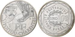 World Coins - France, 10 Euro, Poitou-Charentes, 2012, Pessac, Silver,