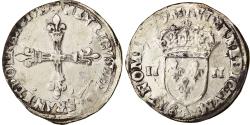 World Coins - Coin, France, Henri III, 1/4 Ecu, 1589, Paris, , Silver, Sombart:4662