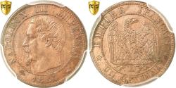 World Coins - Coin, France, Napoleon III, Napoléon III, Centime, 1857, Paris, PCGS, MS64RB