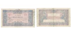 World Coins - France, 1000 Francs, Bleu et Rose, 1916, O.945, VF(30-35), Fayette:36.30, KM:67g