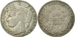 World Coins - Coin, France, Cérès, 50 Centimes, 1881, Paris, , Silver, KM:834.1