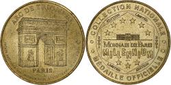 World Coins - France, Tourist token, Arc-de-Triomphe, 2001, MDP, Nordic gold,