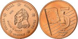 World Coins - Sweden, Medal, 5 C, Essai-Trial, 2003, Copper, Gustav II,