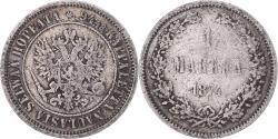 World Coins - Coin, Finland, Alexander II, Markka, 1874, Helsinki, , Silver, KM:3.2