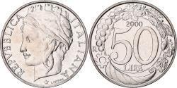 World Coins - Italy, 50 Lire, 2000, Rome, BU, Copper-nickel, , KM:183