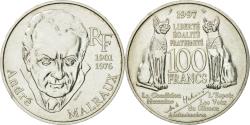 World Coins - Coin, France, André Malraux, 100 Francs, 1997, , Silver, KM:1188