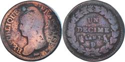 World Coins - Coin, France, Dupré, Decime, 1798, Lyon, , Bronze, KM:644.5