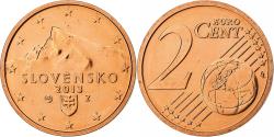 World Coins - Slovakia, 2 Euro Cent, 2013, Kremnica, BU, , Copper Plated Steel, KM:96