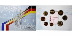 World Coins - France, Coffret 1c. à 2€, 40 ans du traité de l'Élysée, 2003, MDP