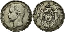 World Coins - Coin, France, Napoleon III, 5 Francs, 1856, Paris, , KM 782.1