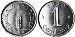 World Coins - Coin, France, Épi, Centime, 1990, Paris, , Stainless Steel, KM:928