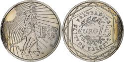 World Coins - France, 15 Euro, Semeuse, 2008, Pessac, Silver, , KM:1535