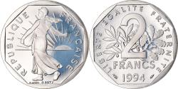 World Coins - Coin, France, Semeuse, 2 Francs, 1994, Paris, Proof, , Nickel, KM:942.2