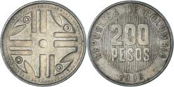 World Coins - Coin, Colombia, 200 Pesos, 2008