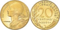 World Coins - Coin, France, Marianne, 20 Centimes, 2001, Paris, Proof / BE,