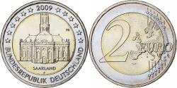 World Coins - GERMANY - FEDERAL REPUBLIC, 2 Euro, Building in Saarland, 2009, Stuttgart