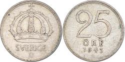 World Coins - Coin, Sweden, 25 Öre, 1943