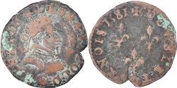 World Coins - Coin, France, Henri III, Double Tournois, 1581, Poitiers, , Copper