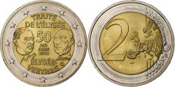 World Coins - Germany, 2 Euro, 50 ans du traité de l'Élysée, 2013, Hamburg, Bi-Metallic