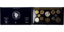 World Coins - France, Coffret 1 c. à 100 frs., 1983, MDP, série FDC,