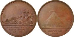 World Coins - Egypt, Token, Directoire, Conquête de la Basse Egypte, 1798, Brenet,