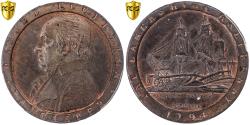 World Coins - United Kingdom, Lancashire, Daniel Eccleston, Halfpenny Token, 1794, Soho