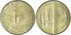 World Coins - Coin, San Marino, 200 Lire, 1993, , Aluminum-Bronze, KM:300