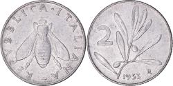 World Coins - Coin, Italy, 2 Lire, 1953, Rome, , Aluminium, KM:94