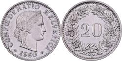 World Coins - Switzerland, 20 Rappen, 1960, Bern, Copper-nickel, , KM:29a