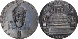 World Coins - France, Medal, sénat, Gaston Vallette, 1968, Silver, Marcel Renard,