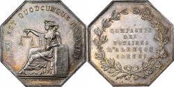 World Coins - France, Token, Notaires de l'Arrondissement d'Alençon, Orne, Silver, Brasseux