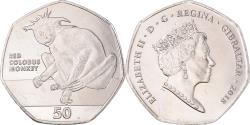 World Coins - Coin, Gibraltar, 50 Pence, 2018, Singes.FDC, , Cupronickel