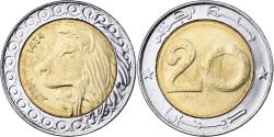 World Coins - Algeria, 20 Dinars, 2004/AH1424, Algiers, Bi-Metallic, , KM:125