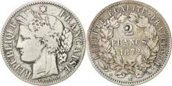 World Coins - Coin, France, Cérès, 2 Francs, 1872, Bordeaux, , Silver, KM:817.2
