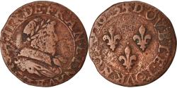 World Coins - Coin, France, Louis XIII, Double Tournois, 1633, Tours, , Copper